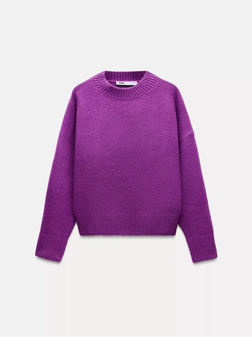 Zara Violet Crewneck Sweater